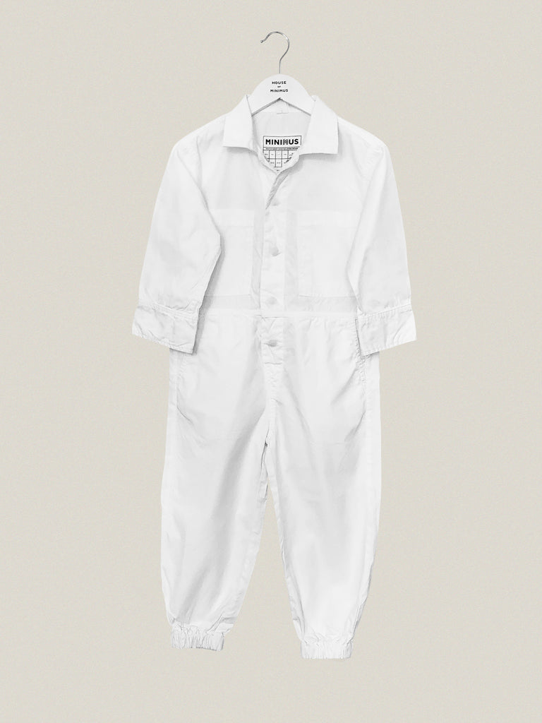 Pre-Loved White Shirtweight Boilersuit Age 5-7