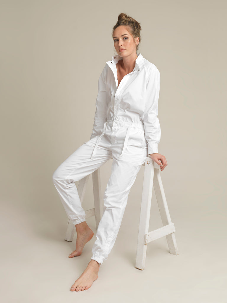 Women's White Shirtweight Boilersuit MINIMUS - Main Image