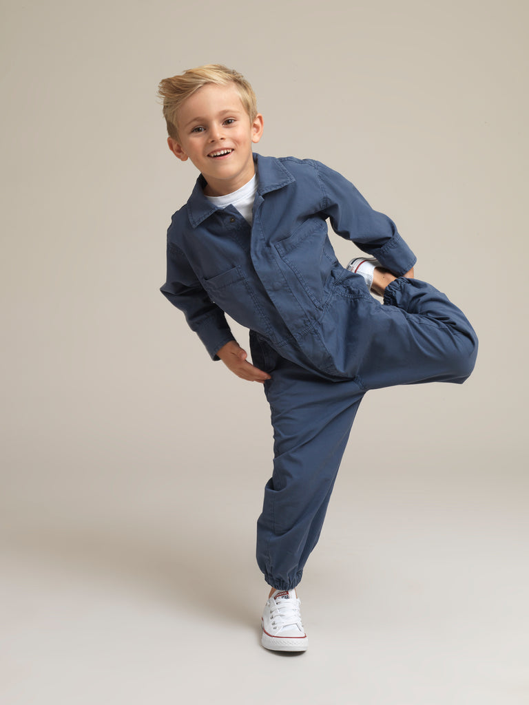 Kids' Blue Shirtweight Boilersuit