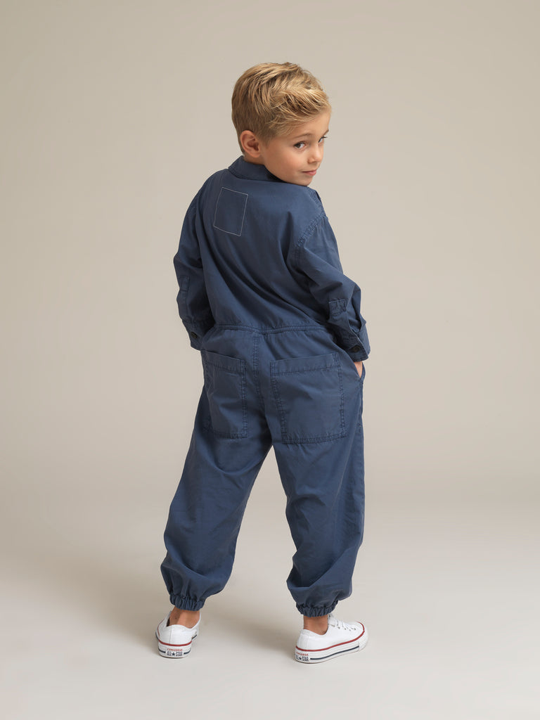 Kids' Blue Shirtweight Boilersuit