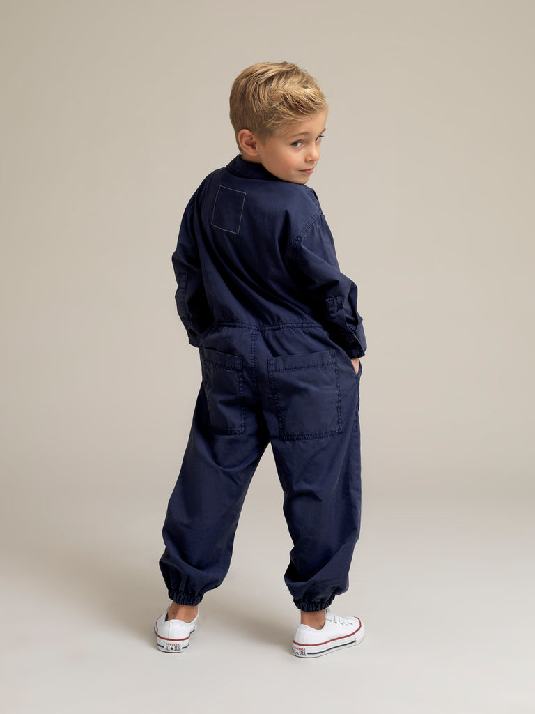 Toddlers' Blue Shirtweight Boilersuit