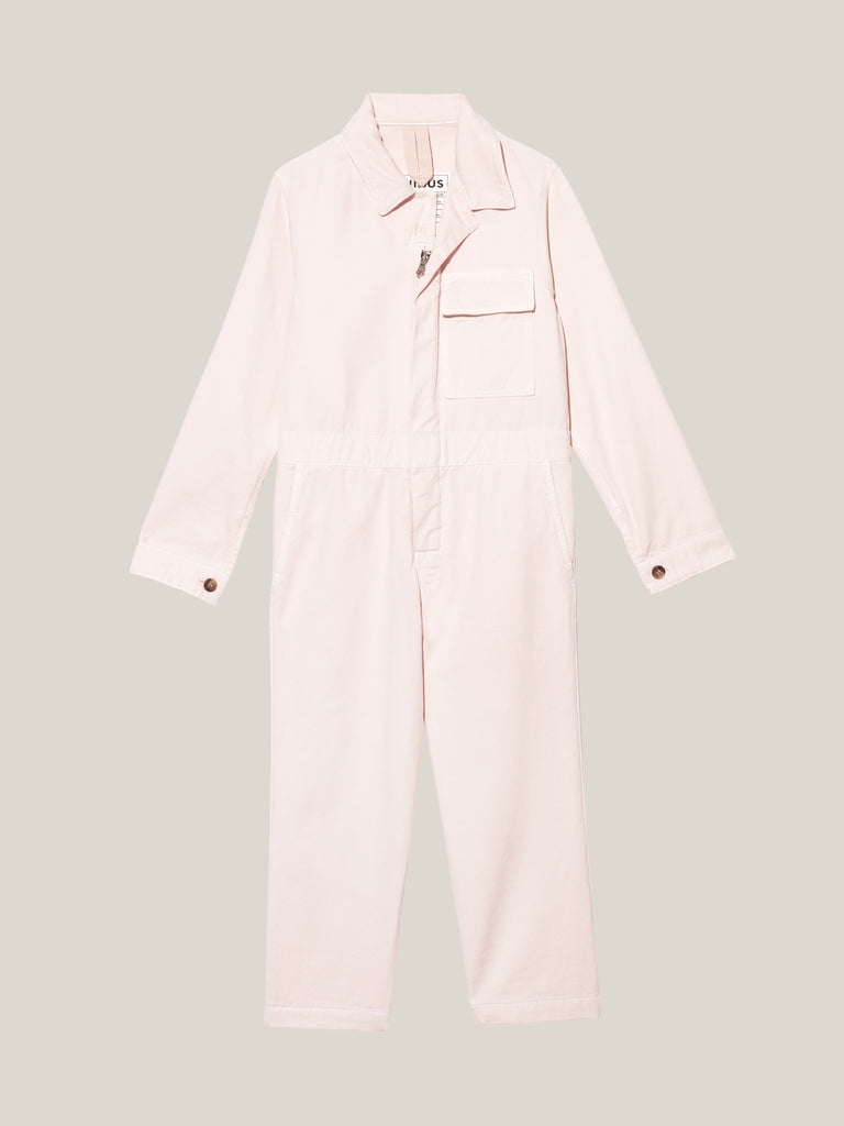 Toddlers' Pink Twill Boilersuit