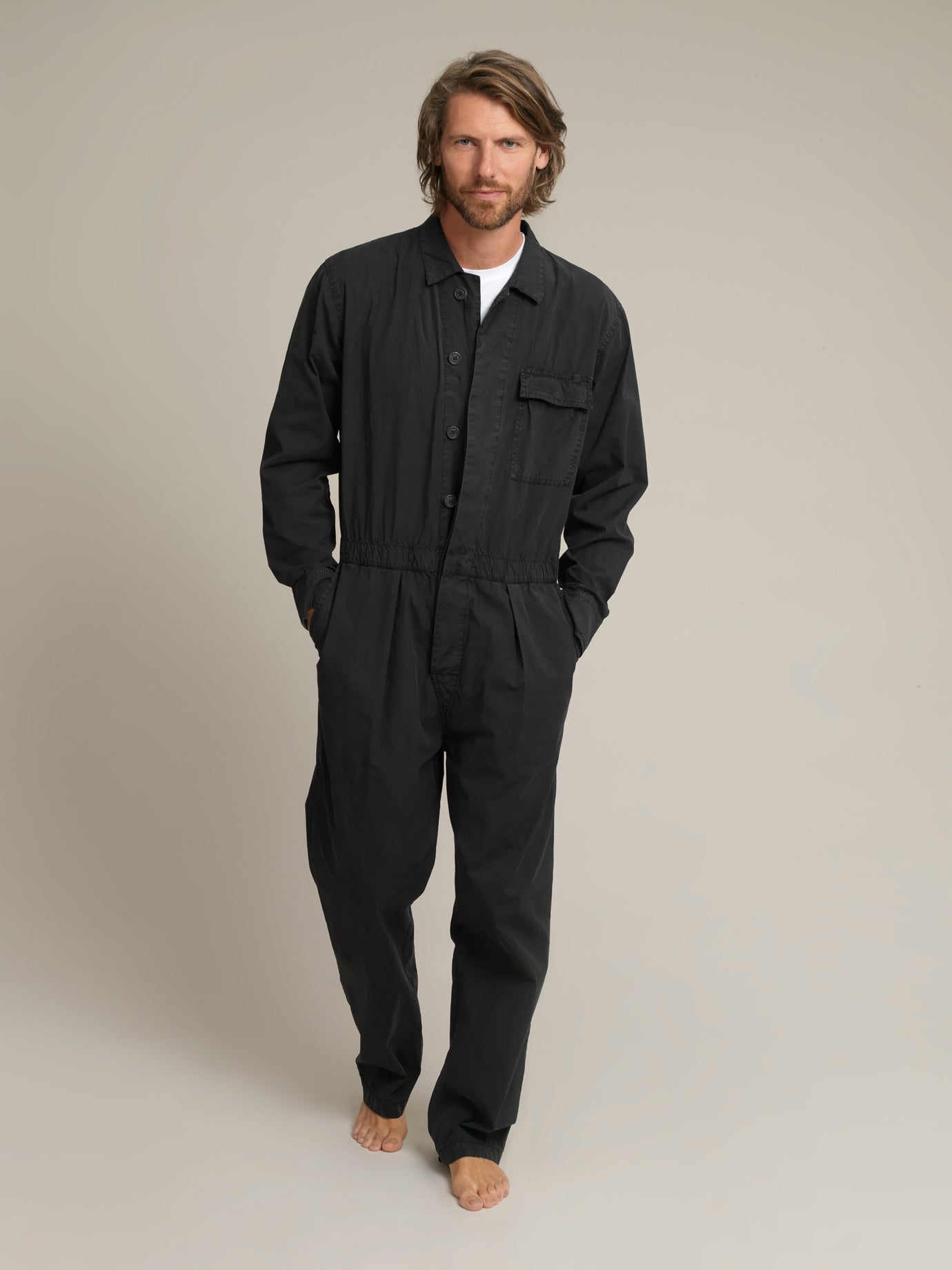 Men's Black Shirtweight Boilersuit MINIMUS