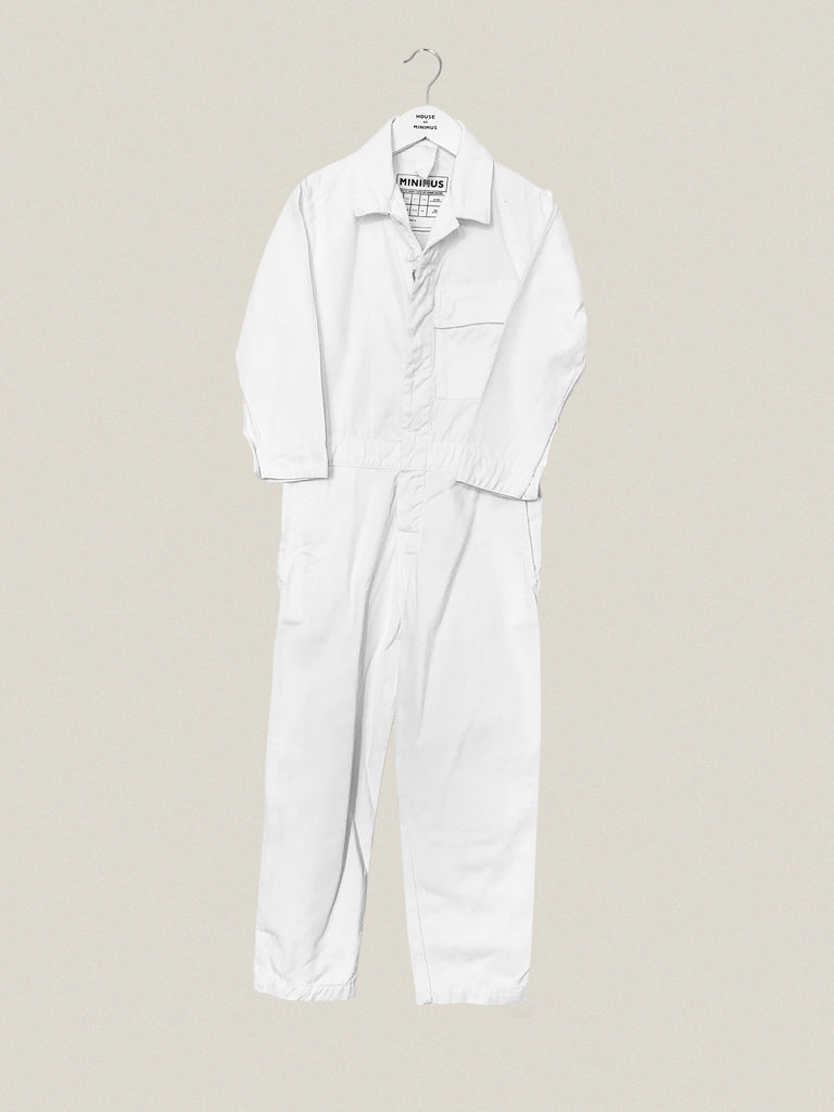 Pre-Loved White Twill Boilersuit Age 5-7