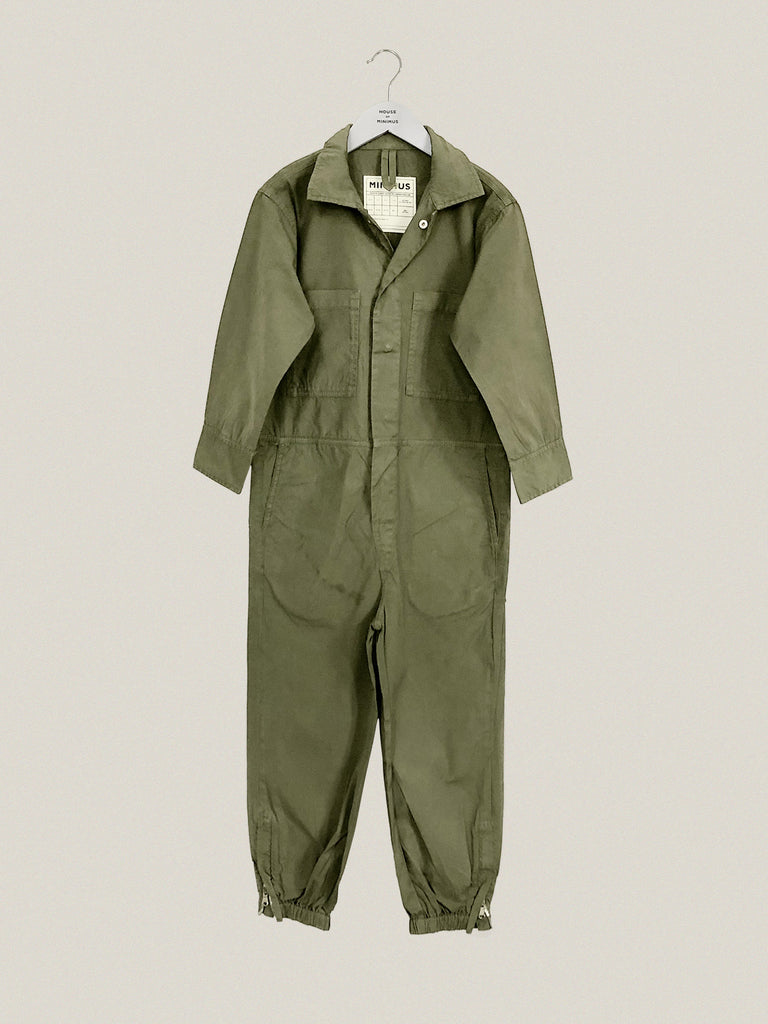 Pre-Loved Khaki Shirtweight Boilersuit Age 7-9
